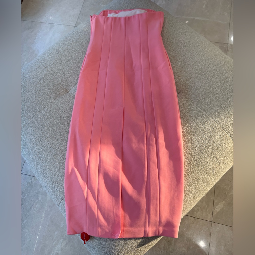 NWT ALC ELIZABETH MIDI DRESS- PINK- SIZE 6 - Picture 6 of 7